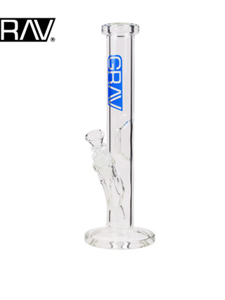 บ้องแก้ว GRAV Premium Glass Bong รุ่น Premium 30cm Cylinder Bong - Blue ความสูง 30 ซม. [ของแท้100%]