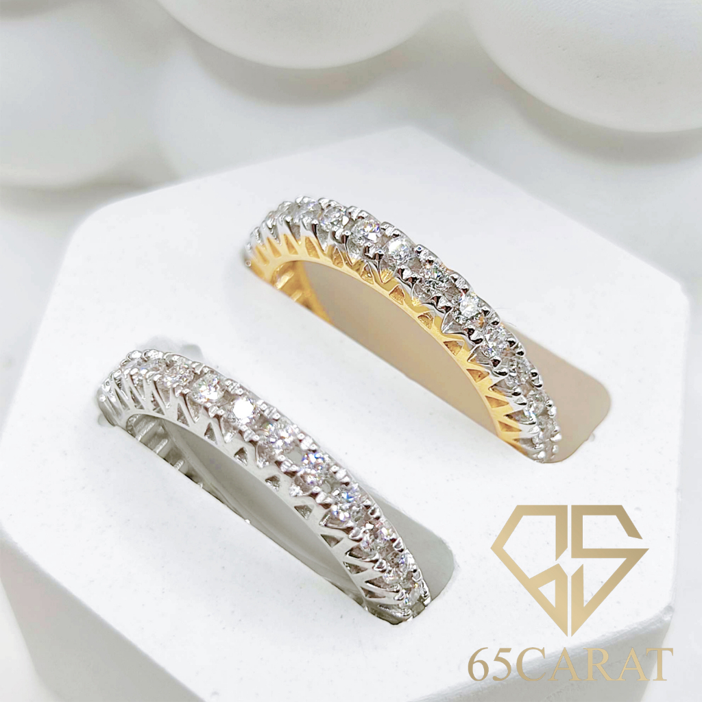 65carat-แหวนเพชรแท้-แหวนแถวรอบนิ้ว-eternity-ring-เพชรเบลเยี่ยมคัท-0-49-กะรัต