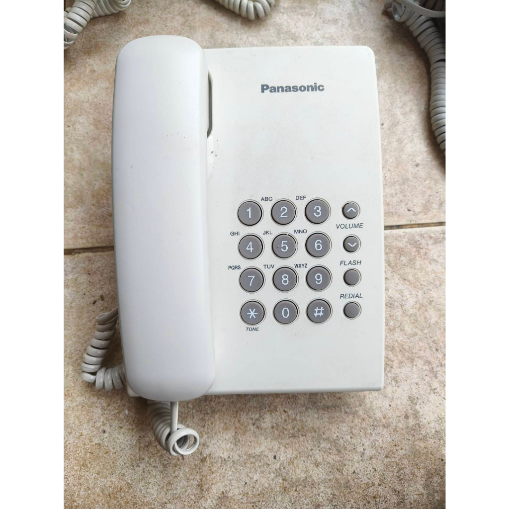 โทรศัพท์-สีขาว-panasonic-kx-ts500mxw