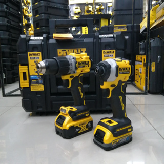 DEWALT ชุดสว่านไร้สายและไขควงกระแทก รุ่น DCK2050P1E1T-B1 ชุด COMBO PACK (DC850+DCD805) พร้อมแบตและแท่นชาร์จ