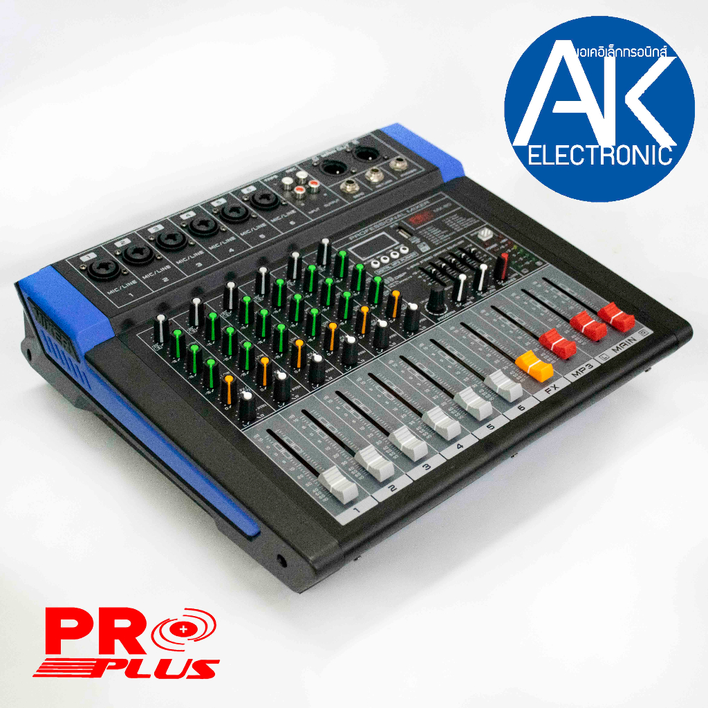 power-mixer-proplus-mx-60-180watts-เอฟเฟกแท้-รุ่นใหม่-เพาเวอร์มิกซ์-มี-usb-mp3-bluetooth-พาวเวอร์มิกเซอร์-mx-series-6-ch