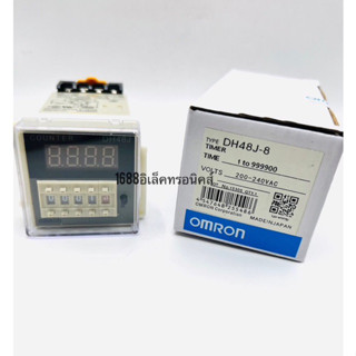 DH48J-8 omron  8 PinDC12v 24v AC220V made in japan ดิจิตอลเคาน์เตอร์รีเลย์ DH48J Series นับรีเลย์