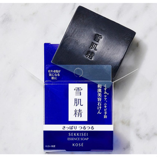 ฉลากไทย ผลิต2023 แพคเกจใหม่🖤 KOSE SEKKISEI Essence Soap (refill) 120 g.