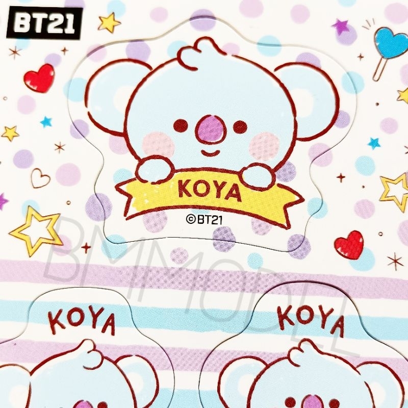 แผ่นแม่เหล็กลาย-koya-bt21