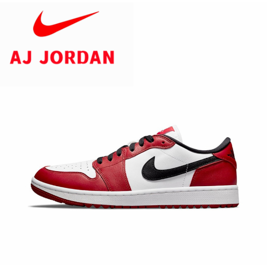 air-jordan-1-low-golf-chicago-chicago-retro-สวมรองเท้ากีฬา-low-topขาวแดง