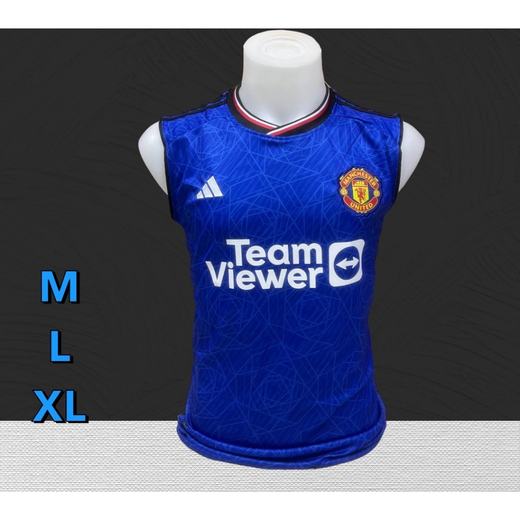 เสื้อกล้ามกีฬาผู้ชายทีมแมนยูมาใหม่ล่าสุด2023-2024