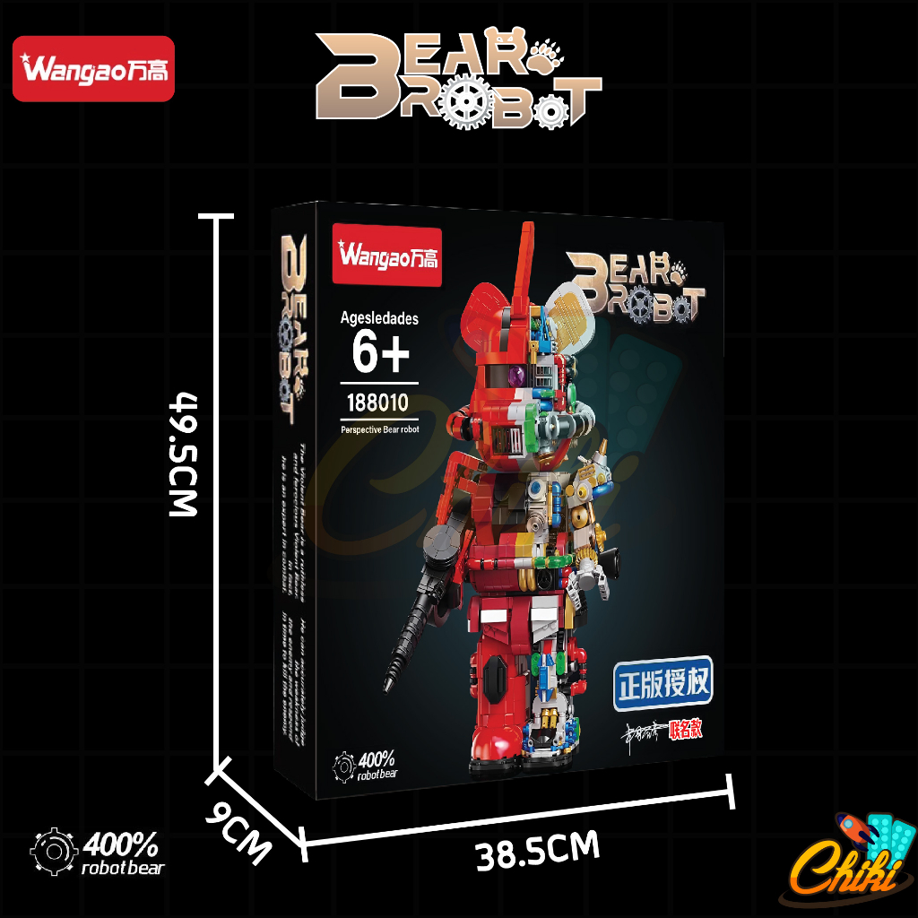 ตัวต่อ-wangao188010-bear-robot-แบบริค-โรบอร์ท-zaku-mechanical-robot-ขนาดเท่ากับ-400