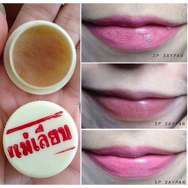 สีผึ้งแม่เลียบ-แบบตลับ-และ-ลิปสตื๊กสผึ้งแม่เลียบ-ลิปมัน-ที่ช่วยผลัดเซลผิวปากที่คล้ำให้เปลี่ยนเป็นสีชมพู-ขนาด-3-2-4-กรัม