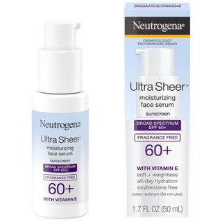 Neutrogena Ultra Sheer Moisturizing Face Serum Sunscreen SPF 60+ 50 ml