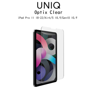 Uniq Optix Clear ฟิล์มกระจกแบบใสกันกระแทกเกรดพรีเมี่ยม ฟิล์มสำหรับ iPad Pro 11 18-22/Air4/5 10.9/Gen10 10.9