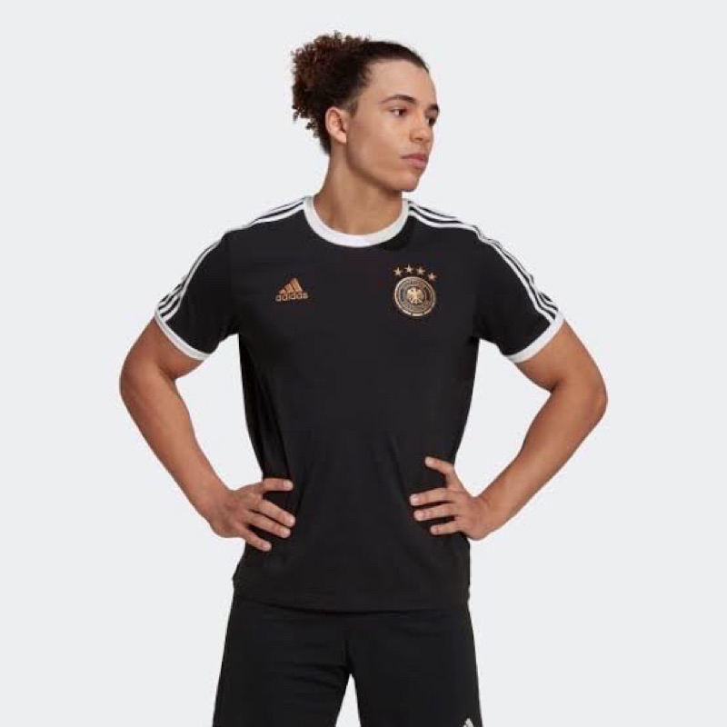 adidas-ฟุตบอล-เสื้อยืด-germany-dna-3-stripes