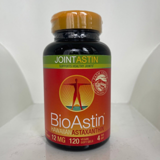 สุขภาพข้อต่อ ปกป้องเส้นเอ็น และกล้ามเนื้อ Nutrex Hawaii JointAstin BioAstin Hawaiian Astaxanthin 120 Veg Softgels