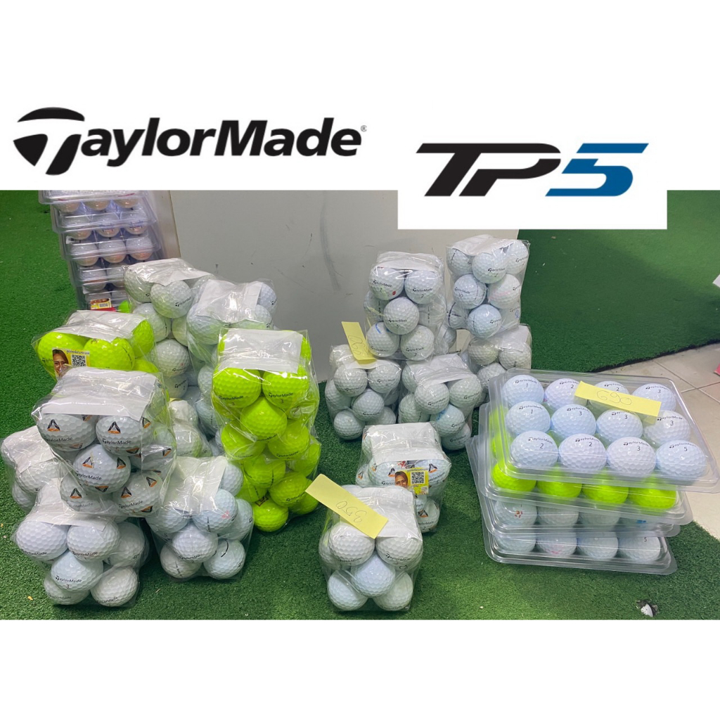 ลูกกอล์ฟ Taylormade TP5 TP5X ลูกแท้ มีหลายเกรด golf golfball 12ball ...