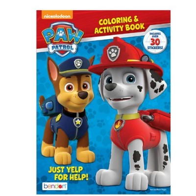 Paw Patrol Coloring & Activity Book: Just Yelp for Help! หนังสือเด็ก ...