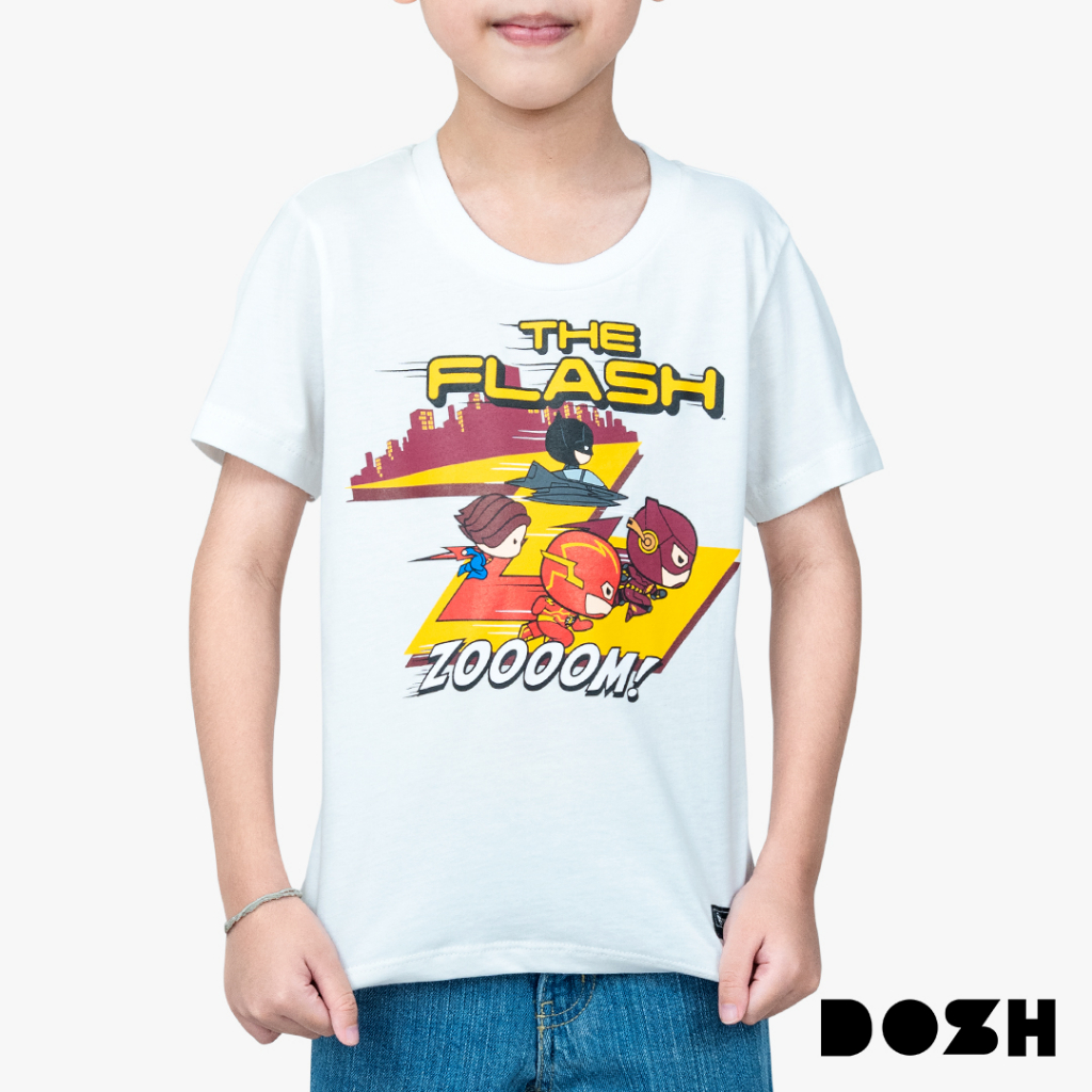 dosh-boys-t-shirts-the-flash-movie-2023-เสื้อยืดคอกลม-แขนสั้น-เด็กชาย-dfmbt5000-ow