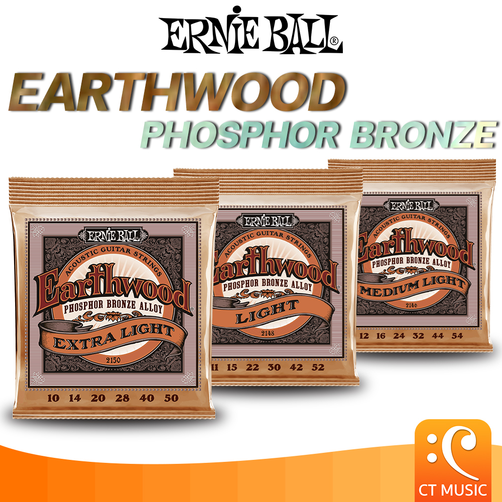 Ernie Ball Set Corde Chitarra Acustica 2153 Earthwood Phorshor - Foto 8