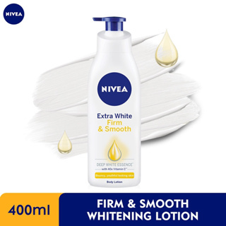 NIVEA Extra White Firm &amp; Smooth SPF33/PA++ Q10+ Collagen Body Lotion เวีย เอ็กซ์ตร้า ไวท์ เฟิร์ม แอนด์ สมูท บอดี้ 400ml.