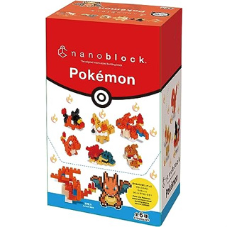 Kawada Nanoblock Mini Nano Pokemon Fire type NBMC_11S 1BOX = 6 ชิ้น รวม 6 แบบ