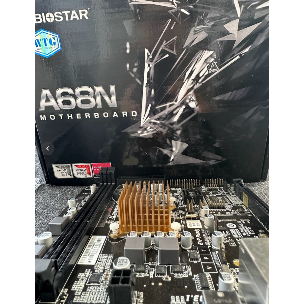 💻เมนบอร์ดราคาประหยัด + CPU ออนบอร์ด 💻 BIOSTAR A68N-2100K + CPU AMD E1-6010  (DUAL-CORE) + RAM 4 GB 💻 เหมาะดูหนัง ฟังเพลง | Shopee Thailand