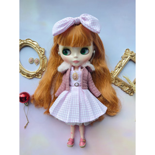 ชุดตุ๊กตาบลายธ์ พร้อมส่ง งาน Handmade รุ่น Barbie girl ขนาด Blythe 30 ซม.