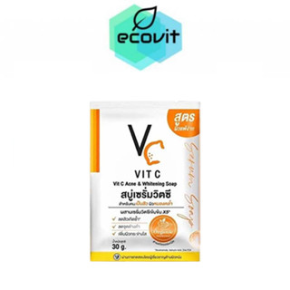 [1 ก้อน] VC Vit C Acne &amp; Whitening Soap สบู่เซรั่มวิตซี สบู่ส้ม VC [30 g.]