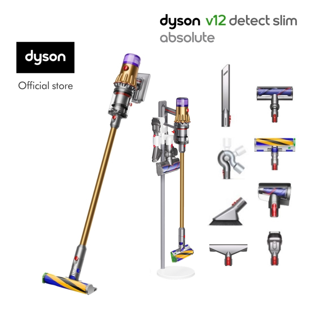 dyson-v12-detect-slim-absolute-cordless-vacuum-cleaner-gold-gold-with-floor-dok-เครื่องดูดฝุ่นไร้สาย-ไดสัน