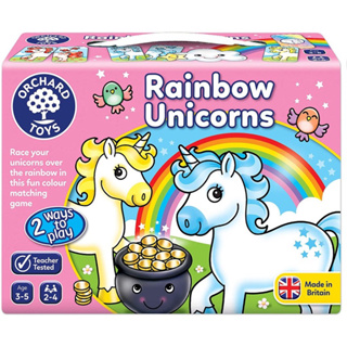 ORCHARD TOYS, Rainbow Unicorns บอร์ดเกมส์เด็ก เสริมทักษะความจำ การจับคู่ ลิขสิทธิ์แท้ นำเข้าจากอังกฤษ 3-5 ปี🇬🇧💯