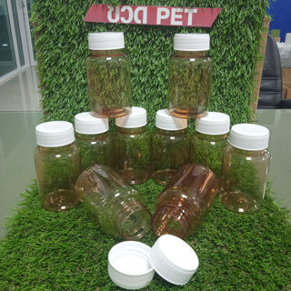 ** สินค้าขายตามภาพที่ลงขาย ** ขวดกลมใส่ยาเม็ดชนิด PET เกรด C  ขนาด 150 ml พร้อมฝาเกลียวสีขาว ( SET E  ) 1แพ็ค มี 10 ชุด