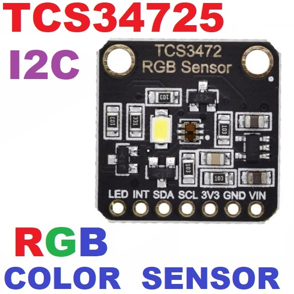 TCS34725 COLOR RECOGNITION I2C interface SENSOR bright light sensing ...