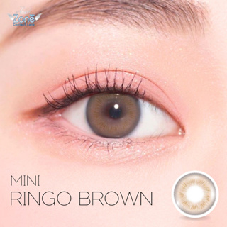 คอนแทคเลนส์Angel Zone  รุ่น 14.2 Mini Ringo  Brown (รองรับสายตาปกติและสายตาสั้น -0.50 ถึง -4.00)