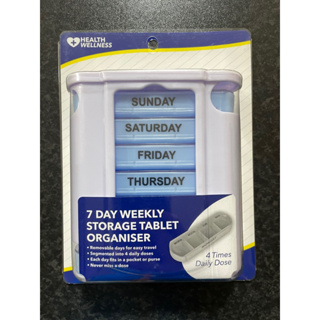 7 Day Weekly Slide Out Storage Tablet Organiser