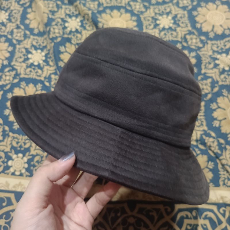 หมวก-บักเก็ต-ผู้ชาย-ผ้าสักหลาด-งานญี่ปุ่น-มือสอง-bucket-hat