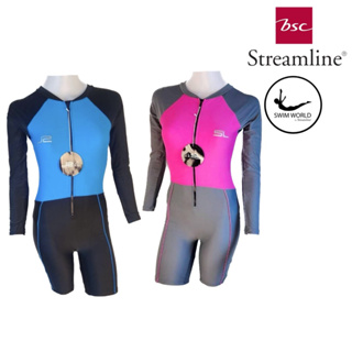 ชุดว่ายน้ำยี่ห้อ Streamline ราคาเต็ม 3,980 แท้ 1ชิ้น ชุดเสื้อแขนยาว กางเกง ซิปหน้ายาว กัน UV ผ้าหนาอย่างดี