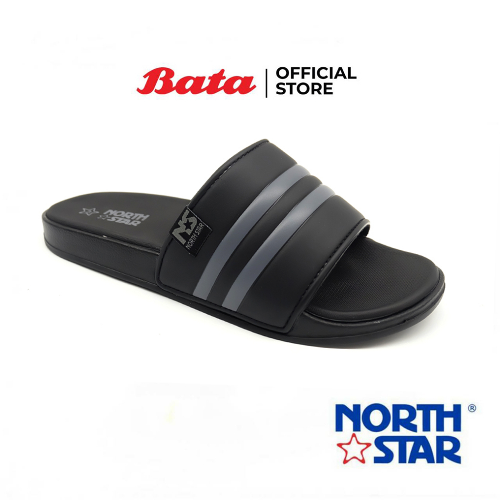 bata-บาจา-north-star-รองเท้าแตะแบบสวม-น้ำหนักเบา-ลุยน้ำได้-ไม่ลื่น-สวมใส่ง่าย-สำหรับผู้ชาย-รุ่น-eden-สำหรับผู้ชาย-สีดำ-รหัส-8616687