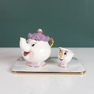 (พร้อมส่ง🌷) Disney teapot  เซ็ทกาน้ำชา + แก้วน้ำชา