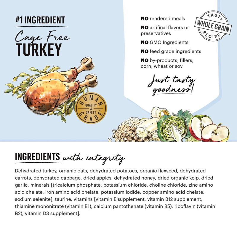 อาหารสุนัข-the-honest-kitchen-สูตร-whole-grain-turkey-recipe-dehydrated-dog-food-ขนาด-4-54-kg
