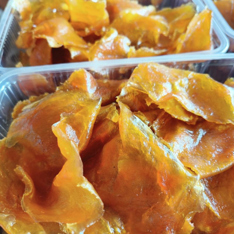 มะม่วงกวน-ส้มลิ้ม-70บาทมะม่วงสุกกับมะม่วงดิบกวนรวมกันไม่ใส่น้ำตาล