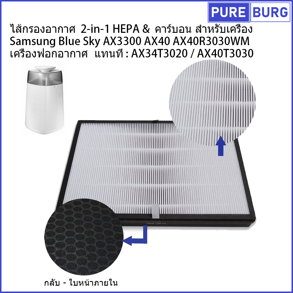 HEPA Samsung Blue Sky AX3300 AX40 AX40R3030WM AX34T3020 AX40T3030