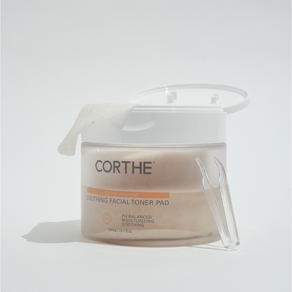 แท้-พร้อมส่ง-corthe-essential-soothing-toner-pad-90-แผ่น