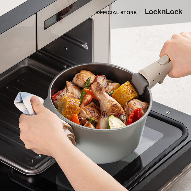 LocknLock เซตหม้อ และกระทะถอดด้าม Suit IH Multi Handle 5P Set รุ่น ...