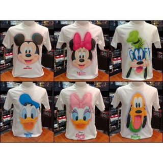 เสื้อDisney ลาย มิกกี้เมาส์ และผองเพื่อน ( สีขาว มี 6 แบบ )