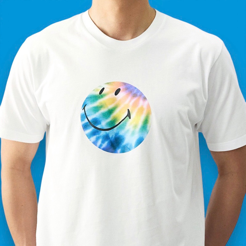 bank-s-tie-dye-print-t-shirt-100-cotton-usa-เสื้อยืดคอกลม-เสื้อยืดลายมัดย้อม-เสื้อยืดคุณภาพดี