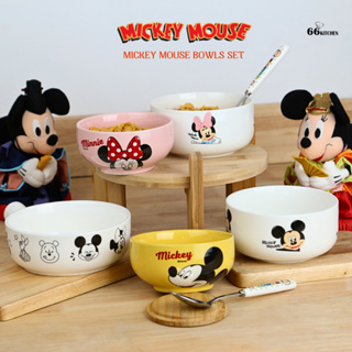 Mickey Mouse bowls Set ชุดเซ็ตจานชาม มิ้กกี้เมาส์