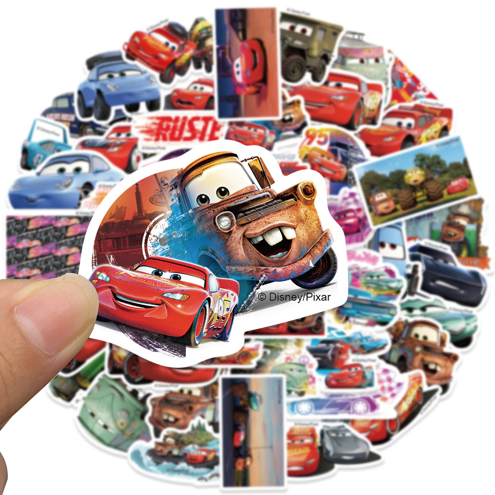 พร้อมส่ง-ของแท้-100-แมคควีน-ลาย-ชินคันเซ็น-โทมัส-cars-sticker-disney-เมโลดี้-สติกเกอร์-กันน้ำ-50pcs