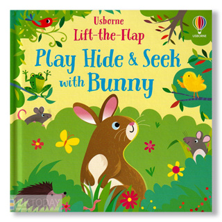 DKTODAY หนังสือ USBORNE LIFT-THE-FLAP PLAY HIDE & SEEK WITH BUNNY (AGE 1+)