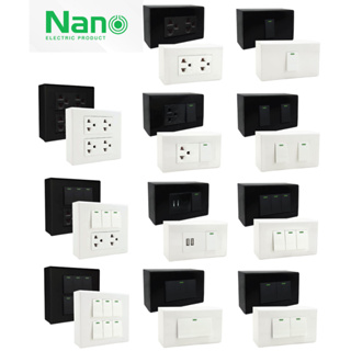 NANO ตู้เปล่า ตู้คอนซูมเมอร์ รุ่นเกาะราง กล่องไฟ ตู้ไฟ ตู้คอมบายเนอร์ ตู้โหลด ตู้ควบคุมไฟ NANO PLUS ราคาขายส่ง