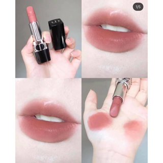 Beauty-Siam แท้ทั้งร้าน !! แบ่งขายลิปสติกสีสุดน่ารัก DIOR LIPSTICK สี 241 PINK SAKURA ขนาด 0.5 กรัม พร้อมแปรงทาลิป