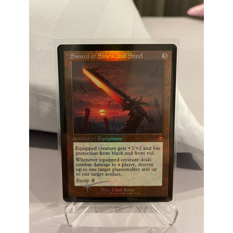 Modern Horizons Retro Frames Sword of Sinew and Steel (Foil Etched