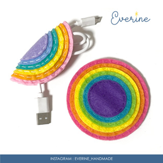 ⭐️ EVERINE ⭐️ - RAINBOW 🌈 ที่เก็บสายชาร์จ/หูฟัง CORD ORGANIZER