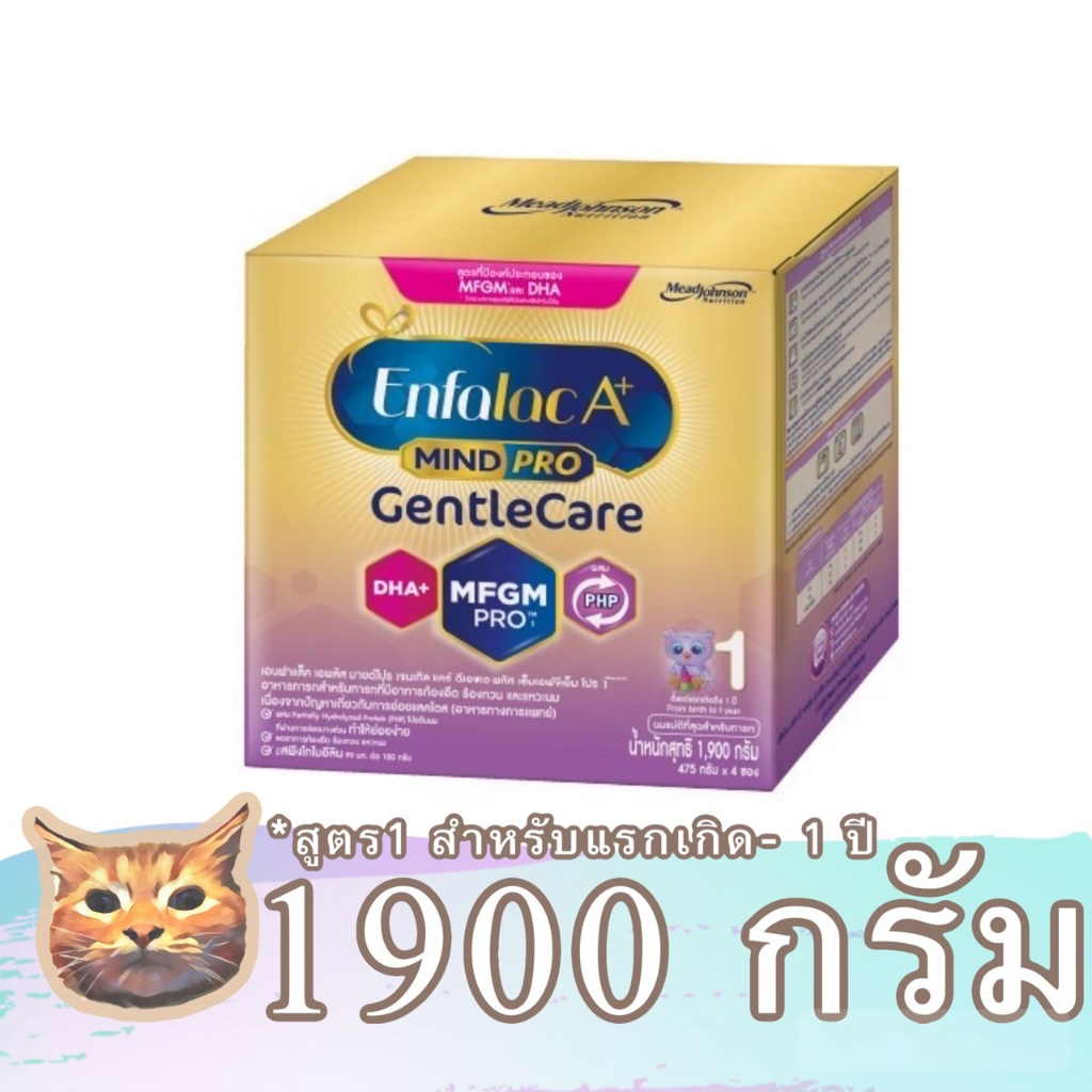 ภาพหน้าปกสินค้าEnfalac A+ Gentle Care นมผงสูตร 1 ขนาด 800 - 1900กรัม เอนฟาแล็ค มายด์โปร เจนเทิลแคร์ พร้อมส่ง มีเก็บเงินปลายทาง